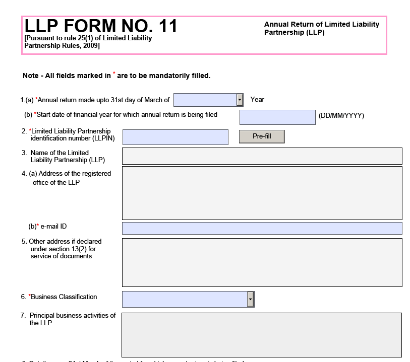 llp form 11